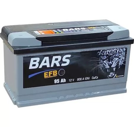 Аккумулятор автомобильный BARS EFB 95 (о.п.)